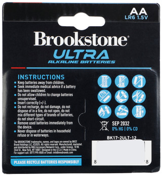 Thumbnail 2: Brookstone 12 Pk Ultra Alkaline Batteries  