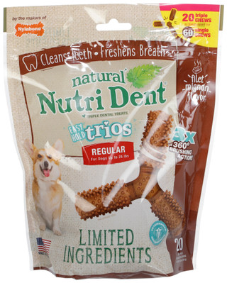 Thumbnail 1: Nylabone 20 Pk Natural Nutri Dent Dog Chews 