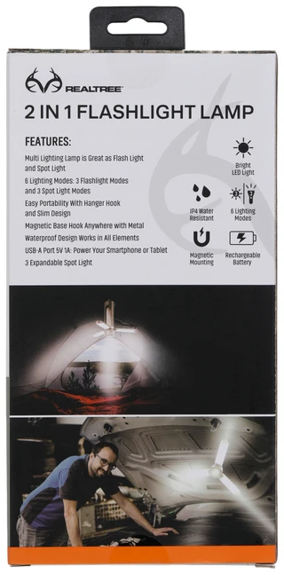 Thumbnail 2: Realtree 2-in-1 Flashlight Lamp 