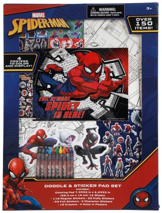 Thumbnail 1: Marvel Spider-Man Doodle & Sticker Pad Set 
