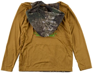 Thumbnail 3: REAL TREE Boys Long Sleeve Light Weight Camo Wolf Performance Hoodie  