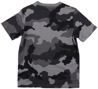 Thumbnail 2: Adidas Boys Short Sleeve Black Camo Graphic Tee  
