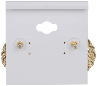 Thumbnail 2: Natasha Gold Tone Floral Rhinestone Stud Earrings  