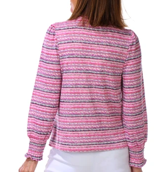 Thumbnail 3: ZAC AND RACHEL Women's Petite Long Sleeve Crew Neck Top  
