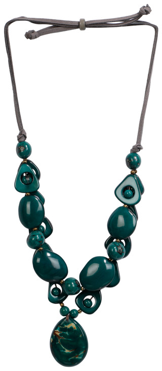 Thumbnail 1: TAGUA Handmade Tagua Palm Nut Necklace  
