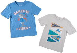 Thumbnail 1: TOMMY BAHAMA 2 Pk Boys Short Sleeve Shark Game Day Graphic Tees  