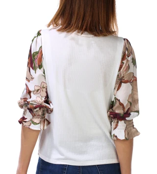 Thumbnail 2: ZAC AND RACHEL Women's Petite Long Sleeve Scoop Neck Top  