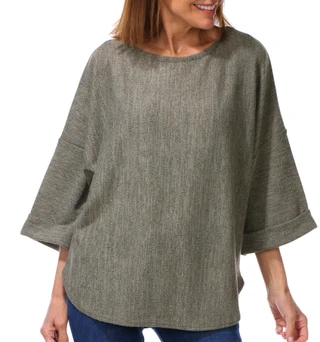 Thumbnail 1: MAX STUDIO Women's 3/4 Sleeve Textured Knit Dolman Top 