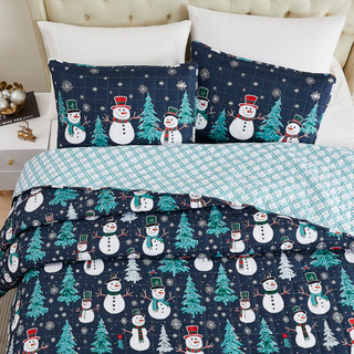 Thumbnail 2: AVANTI Avanti Snowman Quilt Set 