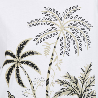 Thumbnail 2: Coral Bay Plus Short Sleeve Jewel Big Palms Screen Bling Tee 
