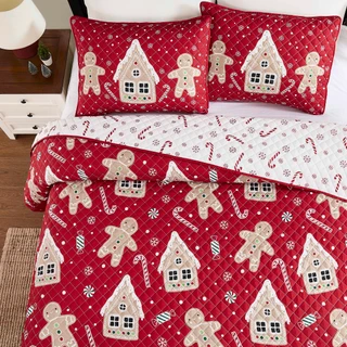 Thumbnail 3: AVANTI Avanti Linens Holiday Lane Reversible Quilt Set 