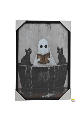 Thumbnail 3: Magical Season 18" x 24" LED Framed Haunted House Wall Art 