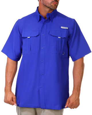 Thumbnail 1: Habit Men's Short Sleeve Button Down Performance Shirt 