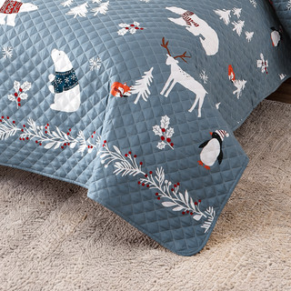 Thumbnail 10: AVANTI Avanti Arctic Friends Reversible Quilt Set 