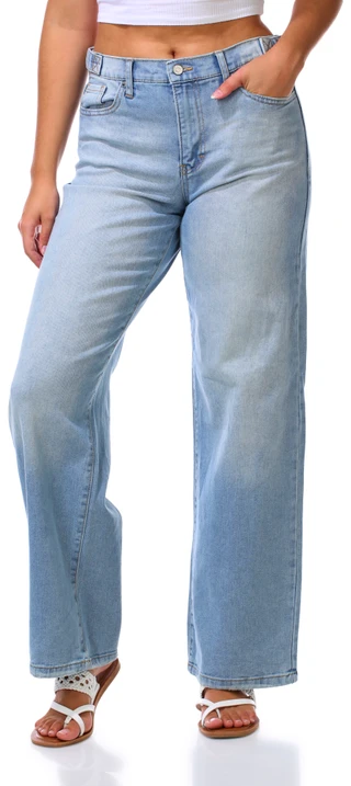 Thumbnail 1: BCBG Generation Juniors Tab Waist Straight Jeans  