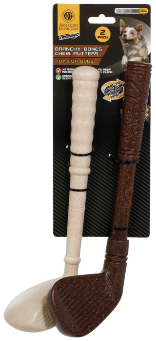 Thumbnail 1: AKC 2 Pk Training Branchy Bones Wood Infused Chew Putters  