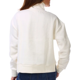 Thumbnail 3: Southern Tide Women's Long Sleeve Mock Button Neck Top 