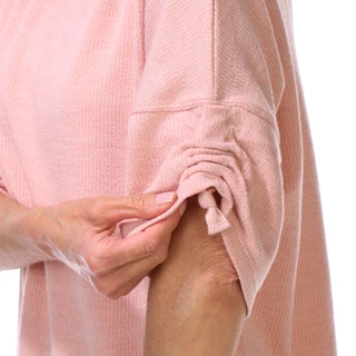 Thumbnail 2: MAX STUDIO Women's 3/4 Sleeve Ribbed Rouche Sleeve Top  