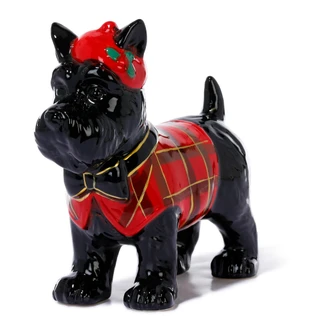 Thumbnail 1: Magical Season 7 in Christmas Scottie in Tam & Plaid Sweater Decor 