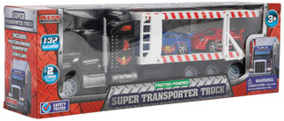 Thumbnail 1: Brooklyn Lollipop Super Transporter Truck with 2 Cars 