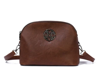 Thumbnail 1: Sam & Hadley Large Triple Entry Dome Crossbody Bag with Medallion 