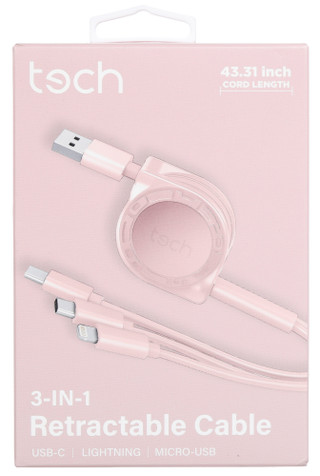 Thumbnail 1: tech 3-in-1 Retractable Cable  