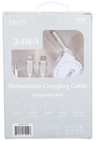 Thumbnail 2: tech 3-in-1 Retractable Cable  