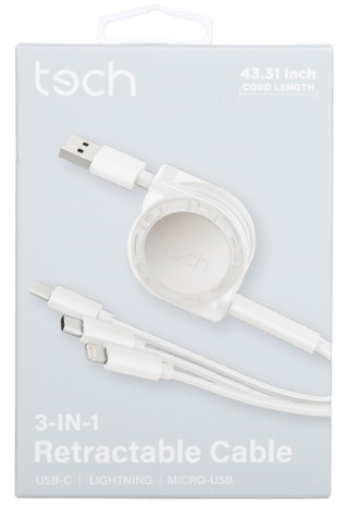 Thumbnail 1: tech 3-in-1 Retractable Cable  