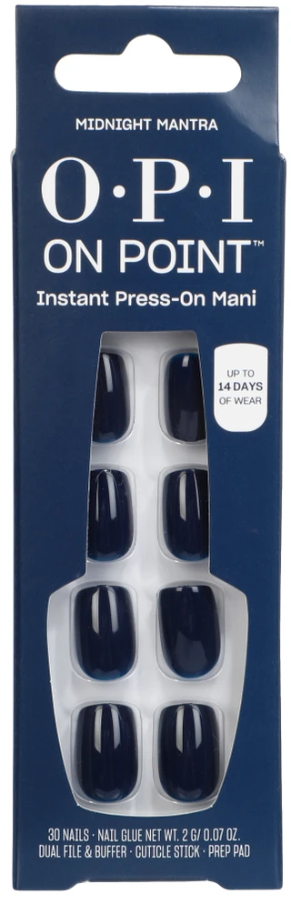 Thumbnail 1: OPI 30 Pk Midnight Mantra Press On Nails  