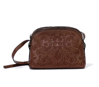 Thumbnail 1: Anneliese Embossed Floral Crossbody Bag 