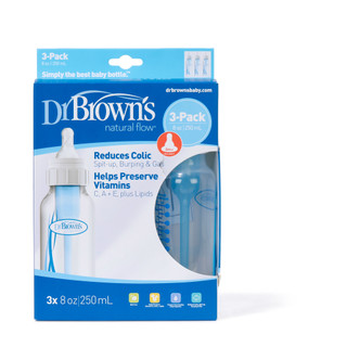 Thumbnail 1: Dr Brown's 3 Pk Natural Flow Baby Bottles 