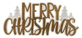 Thumbnail 1: 19x8.5 Merry Christmas Home Accent 