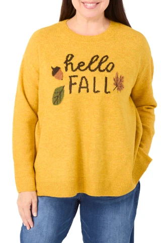 Thumbnail 1: CE CE BY CYNTHIA STEFFE Women's Plus Hello Fall Pullover Sweater  
