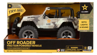 Thumbnail 1: Brooklyn Lollipop U.S. Army Off Roader Friction Powered Vehicle 