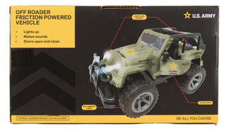 Thumbnail 2: Brooklyn Lollipop U.S. Army Off Roader Friction Powered Vehicle 
