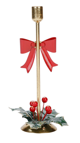 Thumbnail 3: Magical Season 13.75 in Metal Bow Candle Holder 
