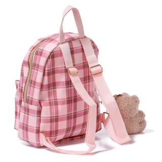 Thumbnail 3: Aeropostale Mini Plaid Backpack & Teddy Bear Keychain 