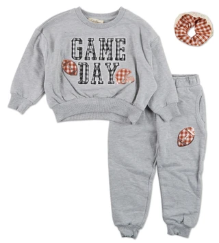 Thumbnail 1: Jessica Simpson Toddler Girls 3 Pc Pants & Scrunchie Set 