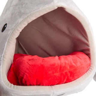 Thumbnail 2: NanDog Whale Pet Cave with Removable Cushion 