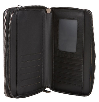 Thumbnail 2: Anneliese Embossed & Studded Wallet w/ Strap 