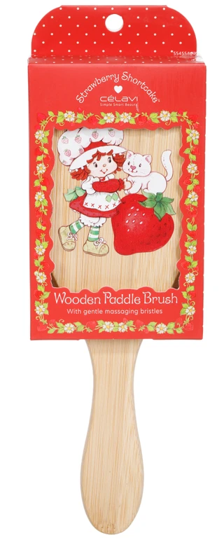 Thumbnail 2: Strawberry Shortcake Wooden Paddle Hair Brush  