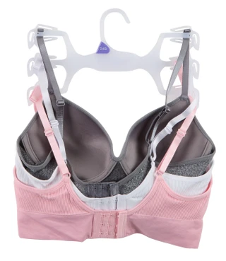 Thumbnail 2: ROXY Juniors 3 Pk Ribbed Wirefree Push Up Bras 