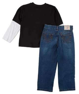 Thumbnail 2: True Religion Little Boys 2 Pc Pants Set  