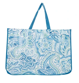 Thumbnail 1: Magical Season Blue Floral Print Reusable Bag 