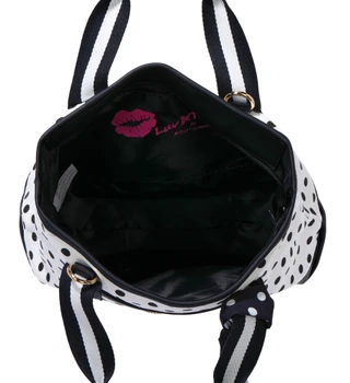 Thumbnail 2: Luv Betsey by Betsey Johnson Small 2 Handle Canvas Tote with Detachable Strap & Scarf 