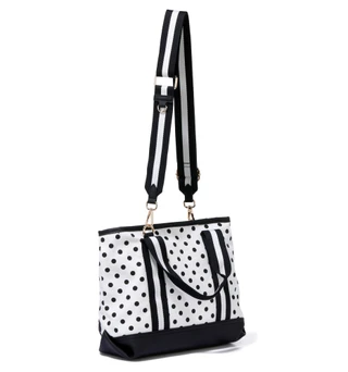 Thumbnail 3: Luv Betsey by Betsey Johnson Small 2 Handle Canvas Tote with Detachable Strap & Scarf 