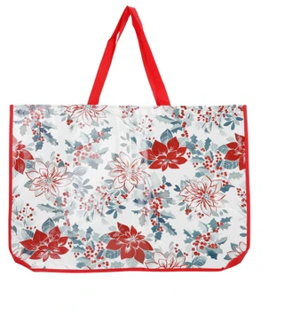 Thumbnail 1: Magical Season Christmas Poinsettia Reusable Bag 