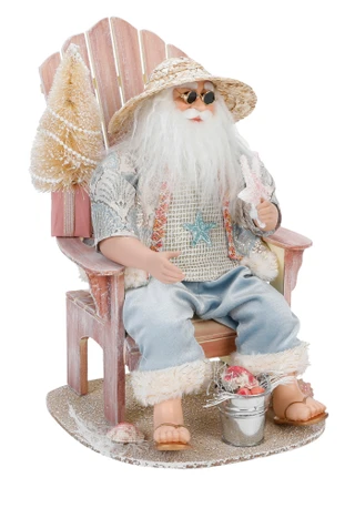 Thumbnail 1: Magical Season 14 in Coastal Christmas Santa on a Beach Chair 