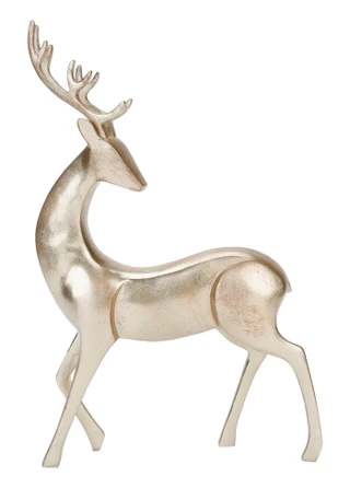 Thumbnail 2: Magical Season 16 In Golden Christmas Deer Figurine 