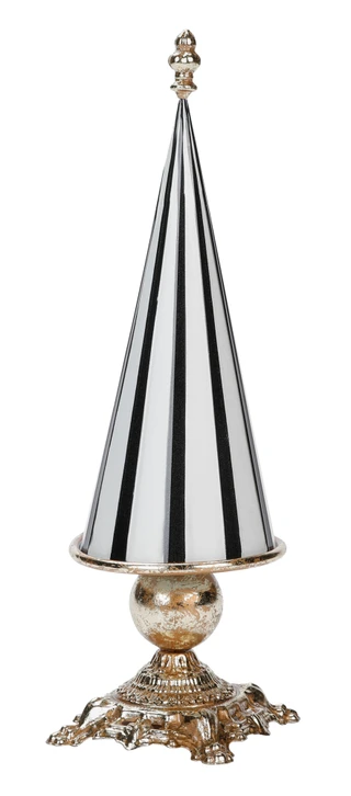 Thumbnail 1: Magical Season 17 in Striped Metal Christmas Tree Accent 